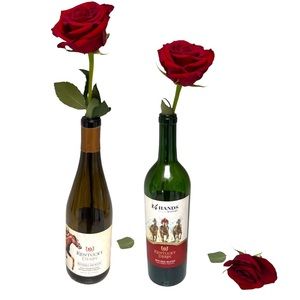 Empty Kendall Jackson Kentucky Derby Wine Bottles Chardonnay and Red Blend